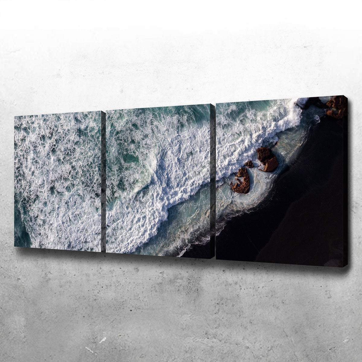 Black Sand Wave Wall Art