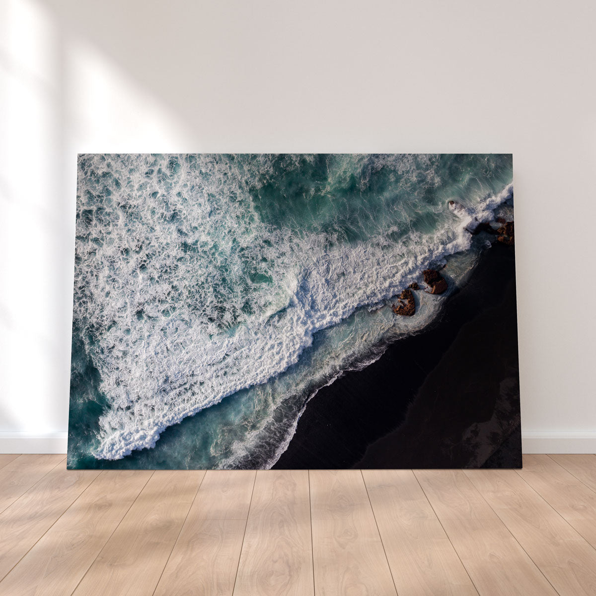 Black Sand Wave Wall Art