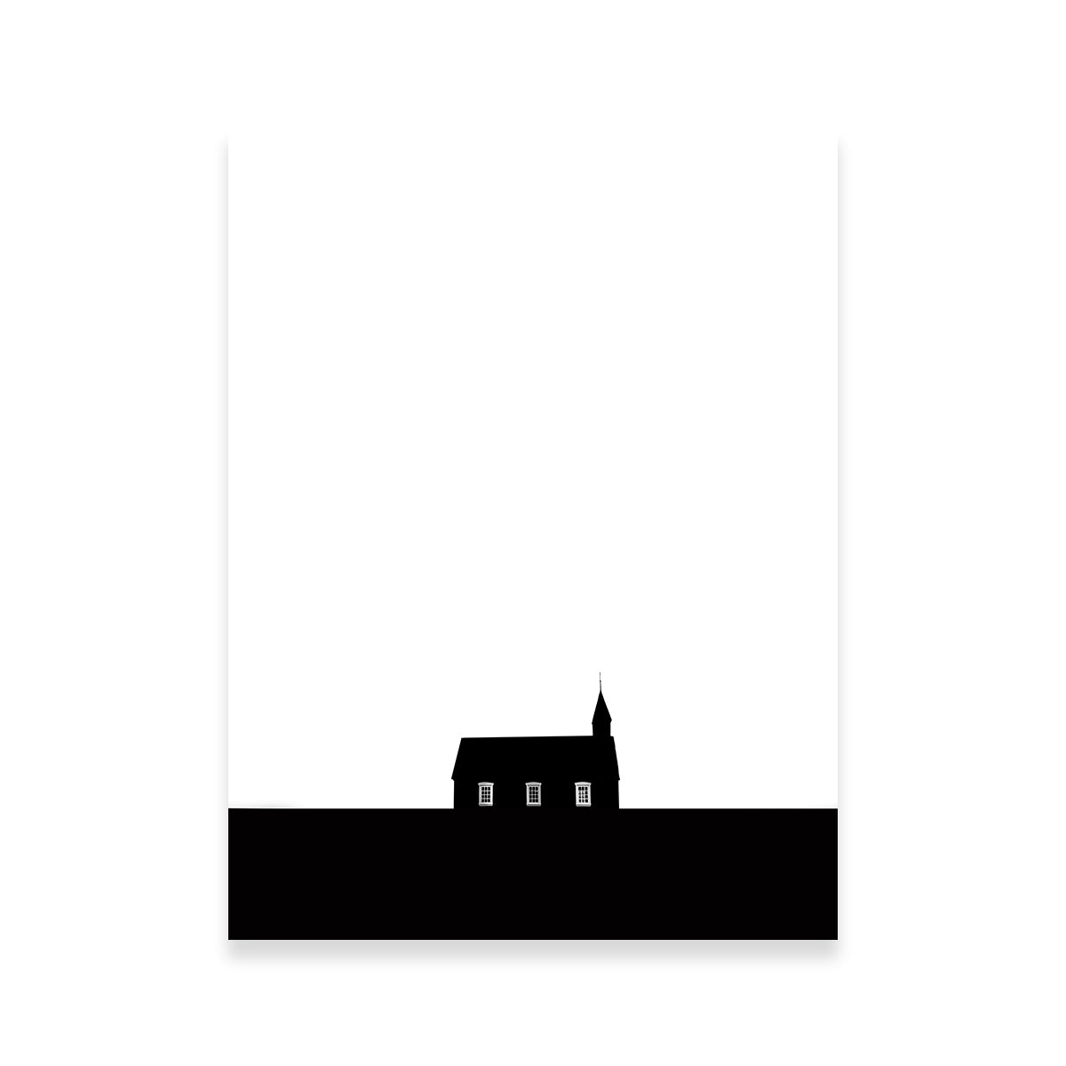 Black Church of Budir Wall Art