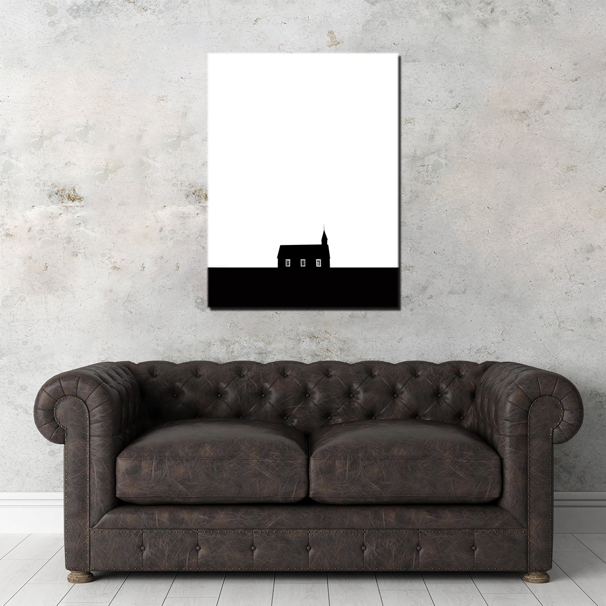 Black Church of Budir Wall Art