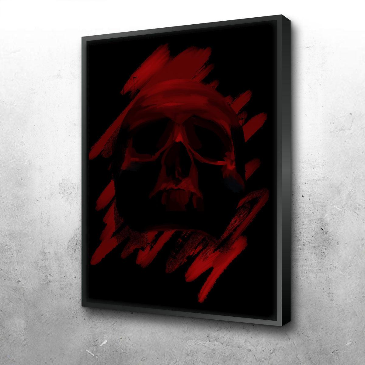 Blood Red Skull Wall Art