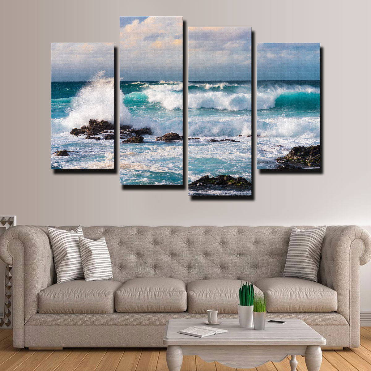 Blue Crash Wall Art