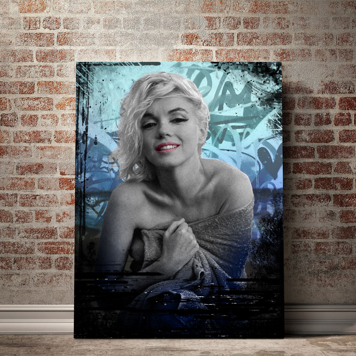 Blue Monroe Wall Art