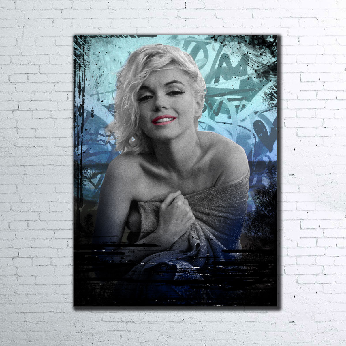 Blue Monroe Wall Art