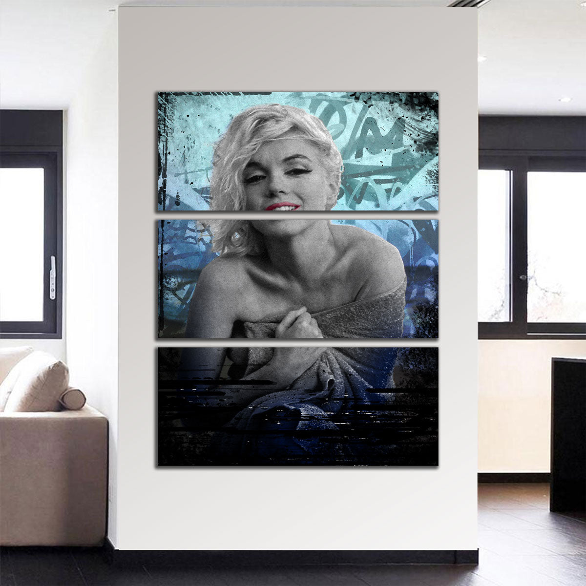 Blue Monroe Wall Art