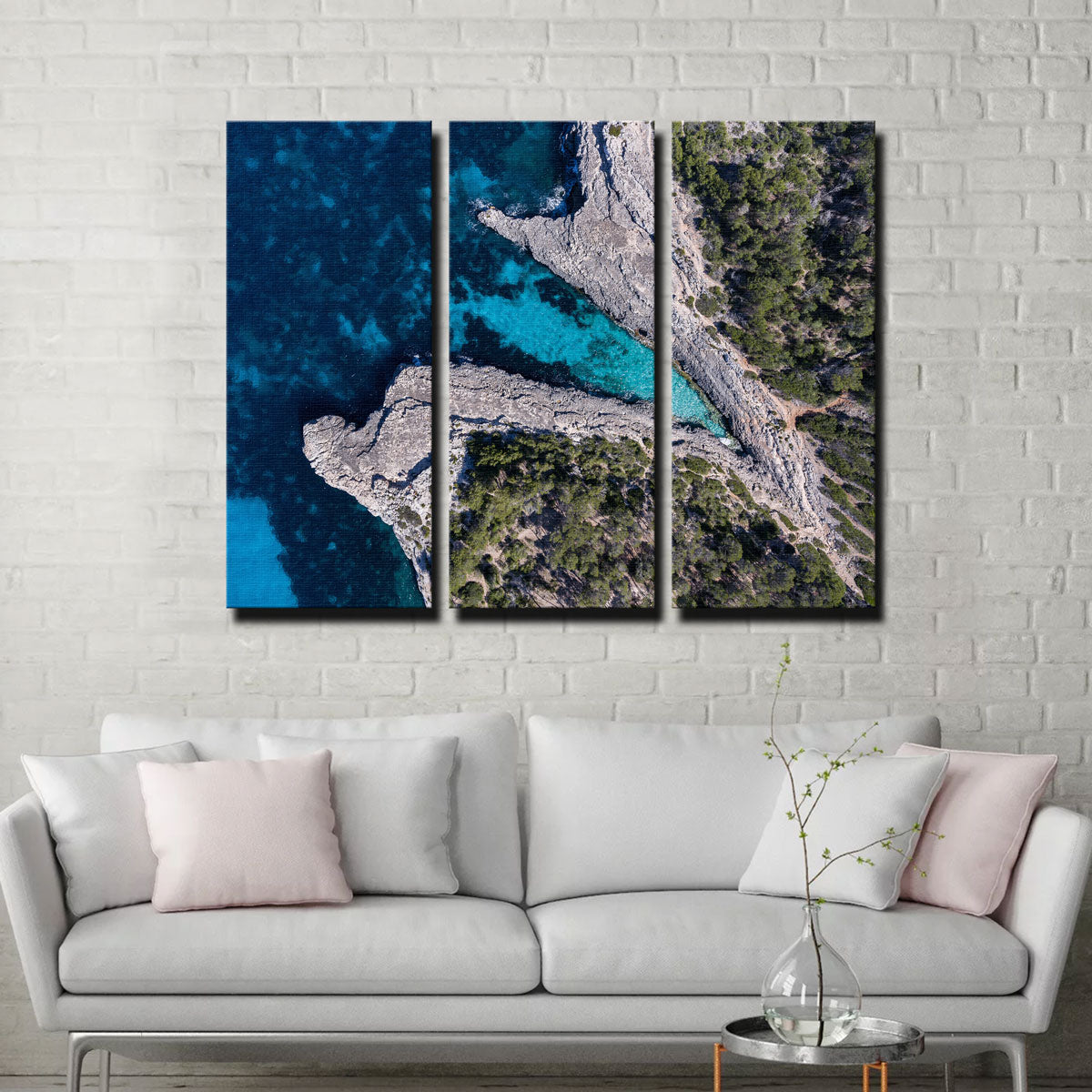 Blue and Green Wall Art