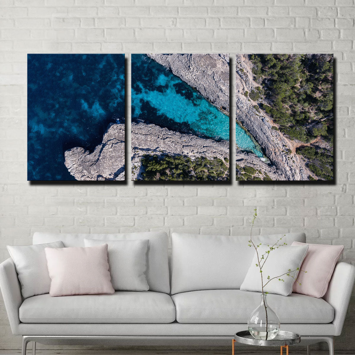 Blue and Green Wall Art