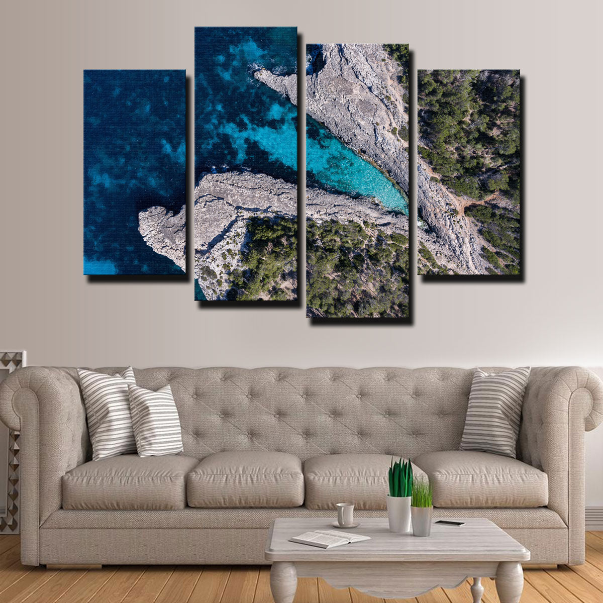 Blue and Green Wall Art