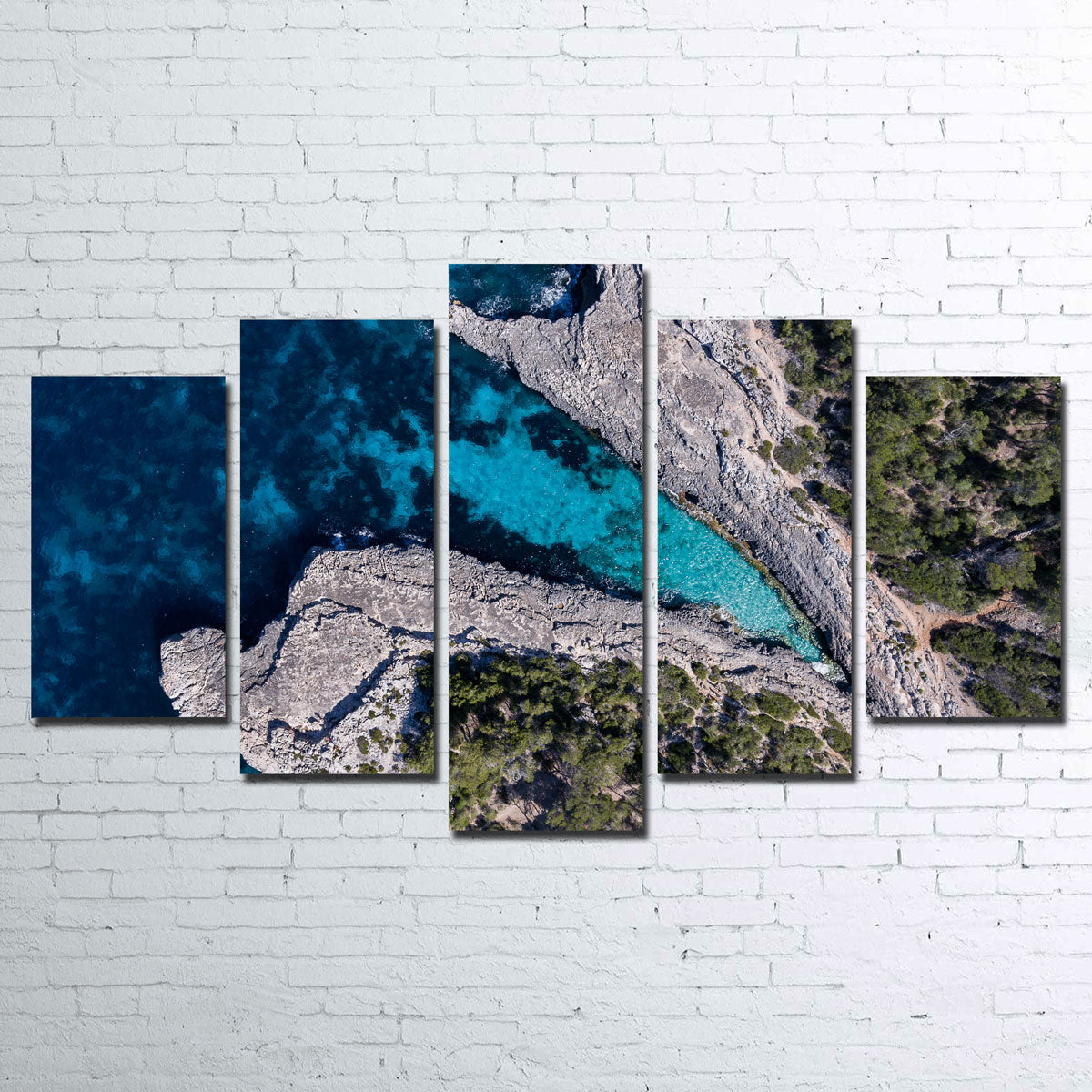 Blue and Green Wall Art
