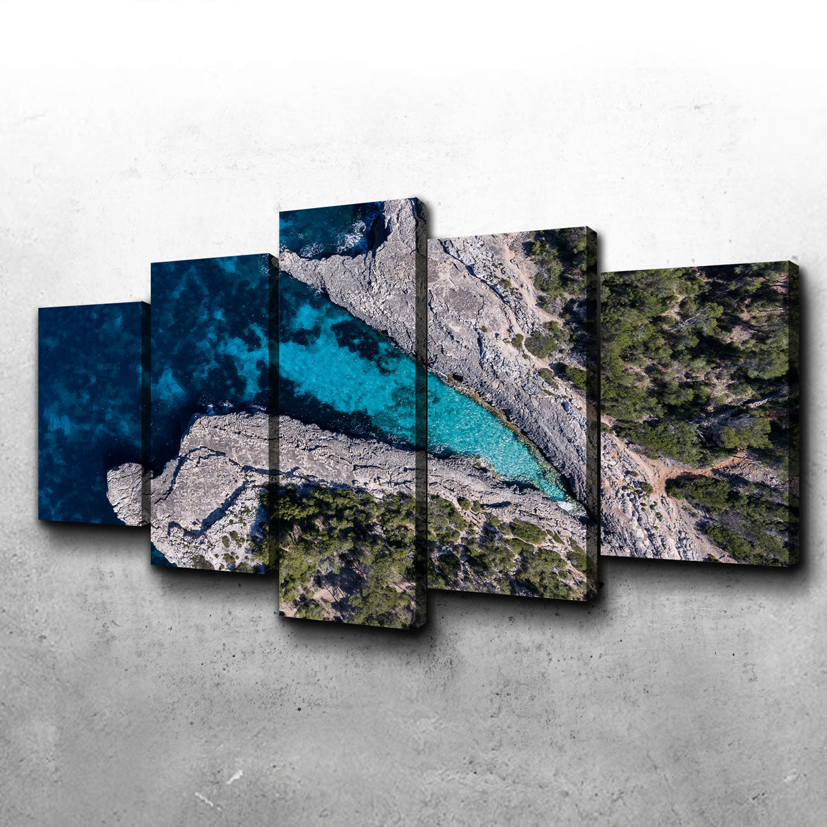 Blue and Green Wall Art