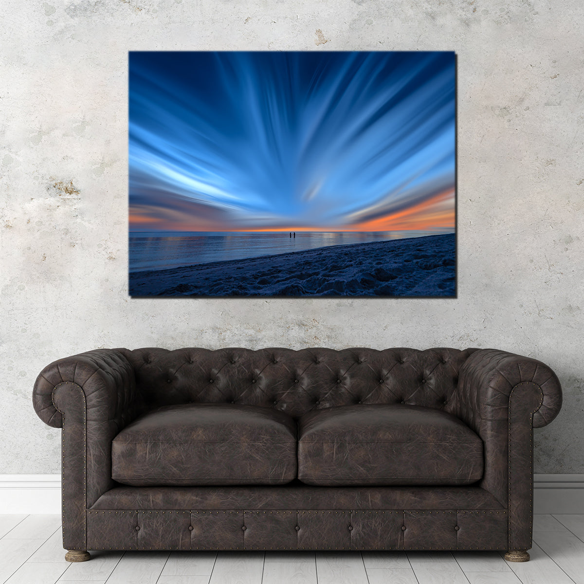 Blue Explosion Wall Art