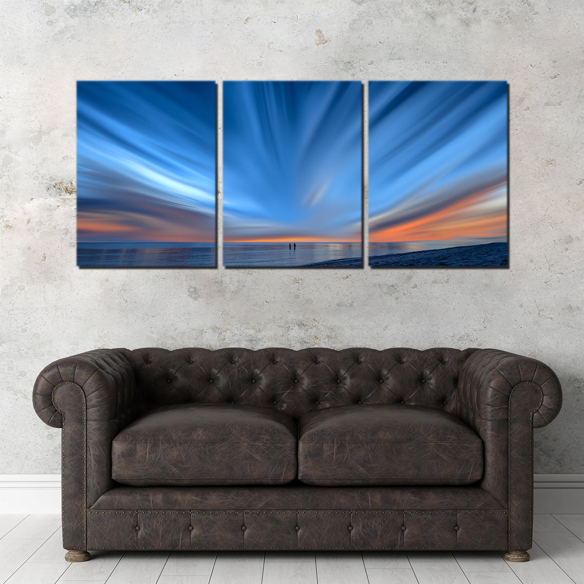 Blue Explosion Wall Art