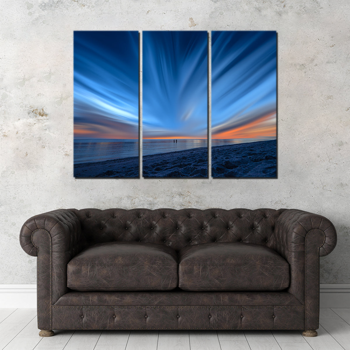 Blue Explosion Wall Art