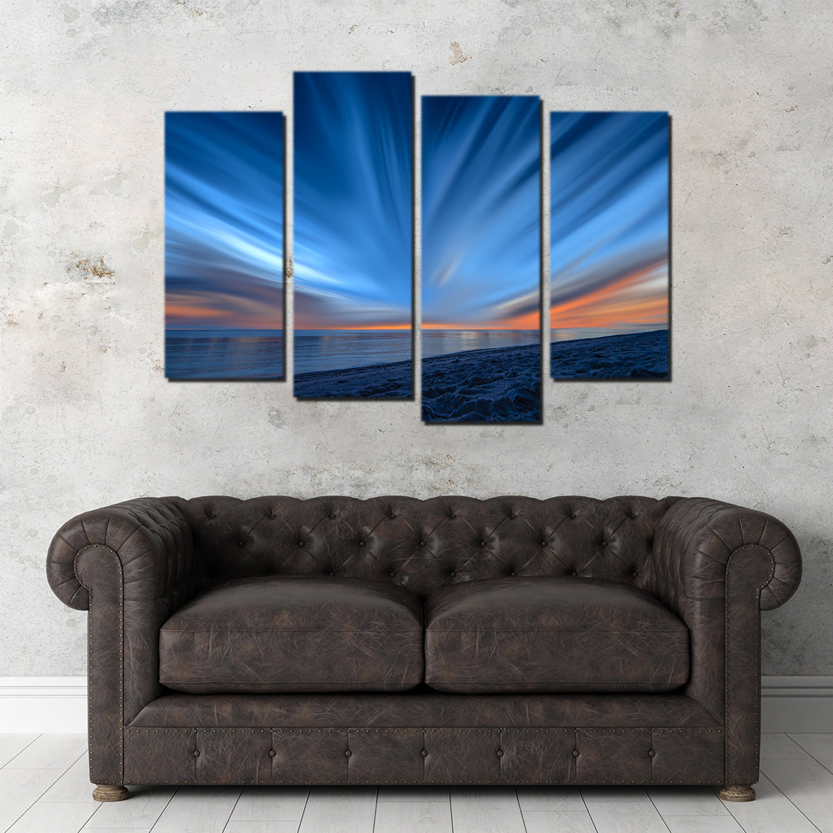 Blue Explosion Wall Art