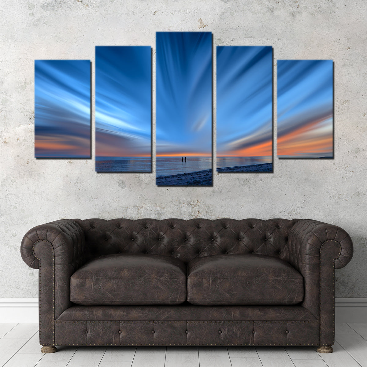 Blue Explosion Wall Art