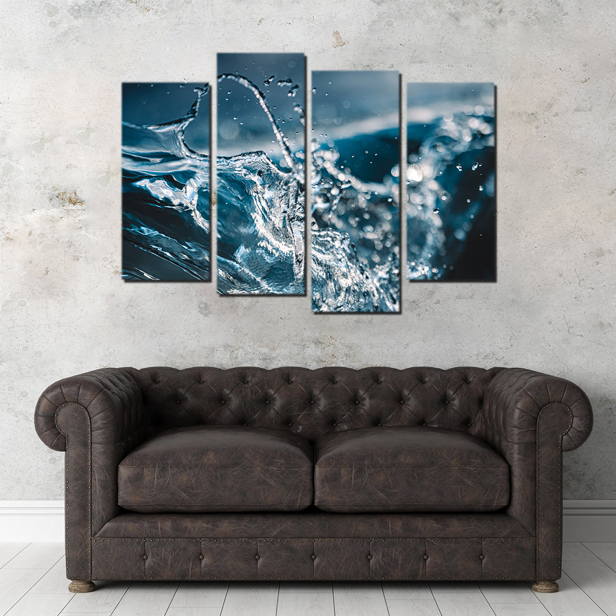 Blue Splash Wall Art