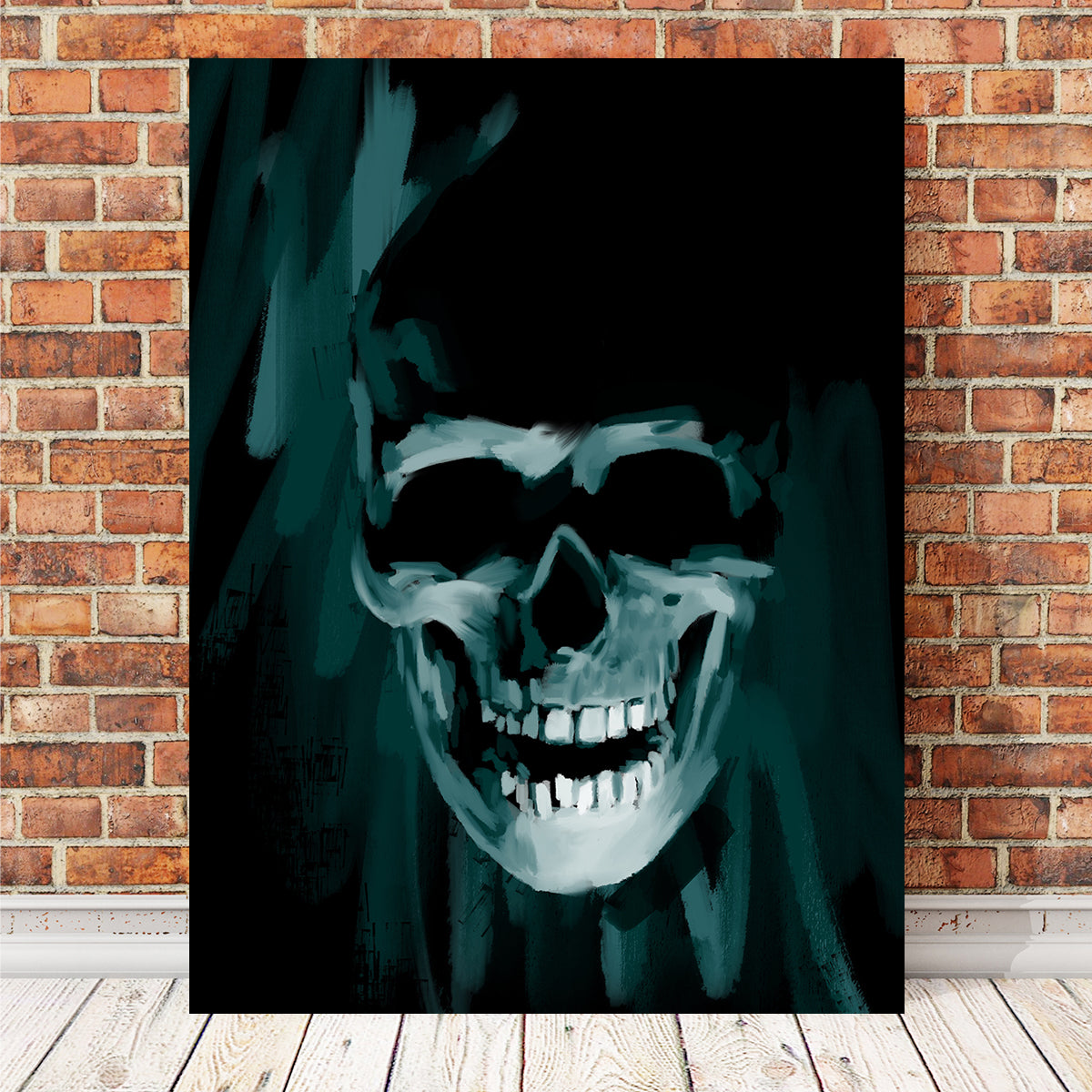 Blue Skull Wall Art