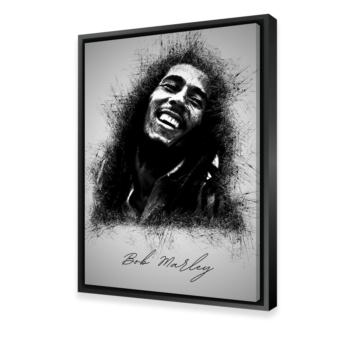 Bob Marley drawing Sticker by Murphy Art Elliott - Murphy Art Elliott -  Website