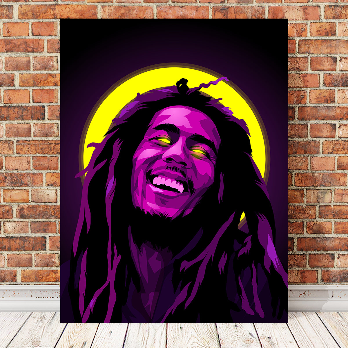Bob Marley Purple Wall Art