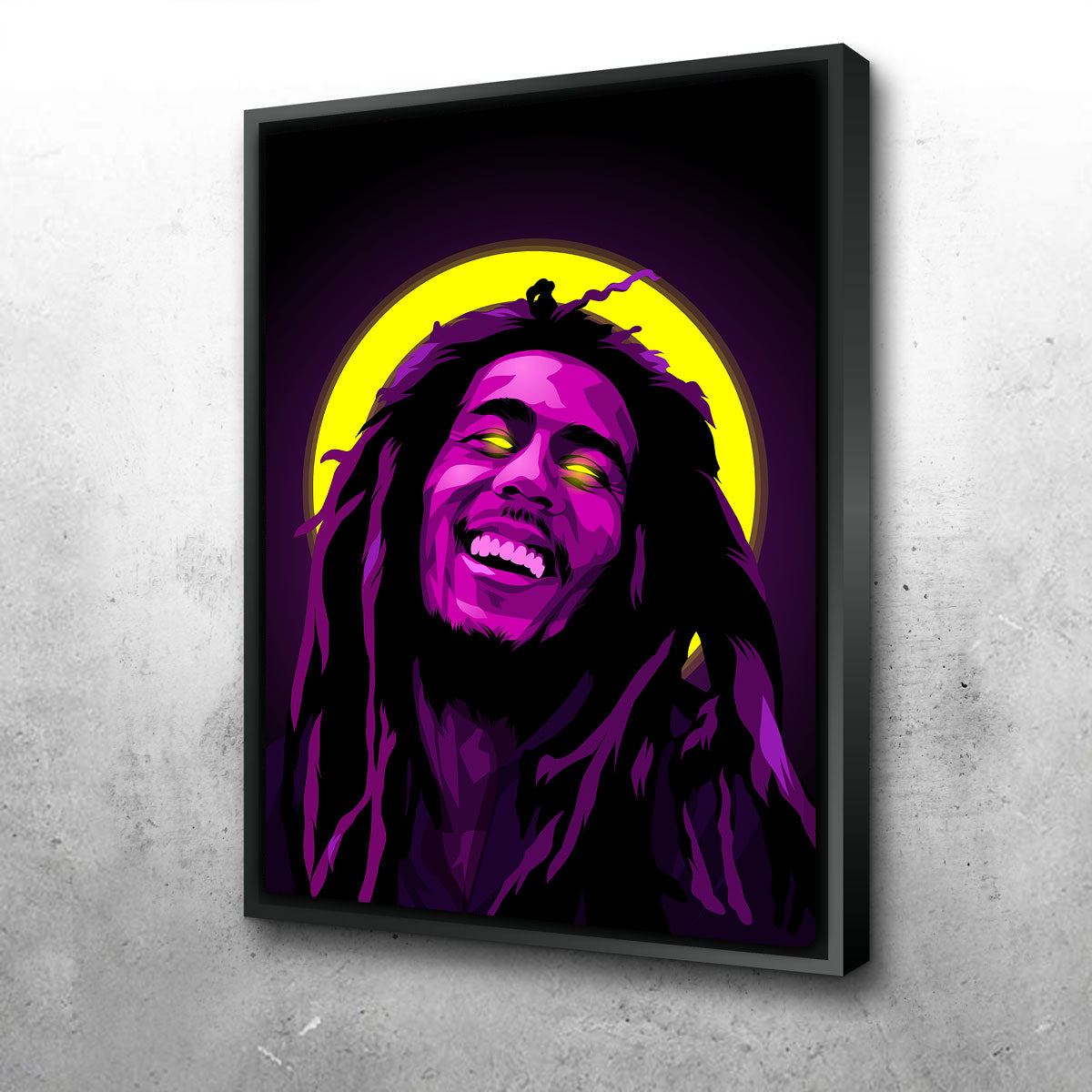 Bob Marley Purple Wall Art