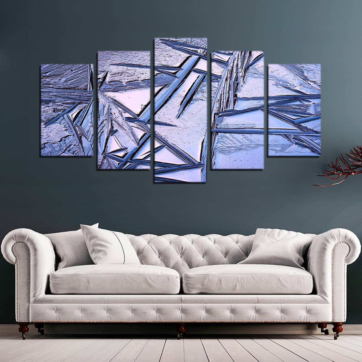 Bog Ice Morning Reflection Wall Art