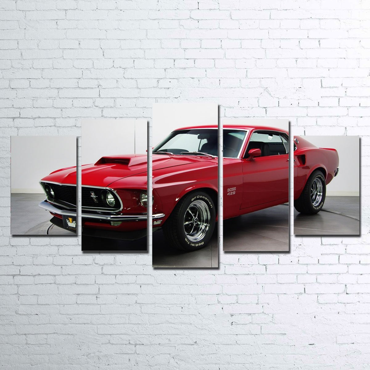 Boss 429 Mustang 5 Piece Wall Art