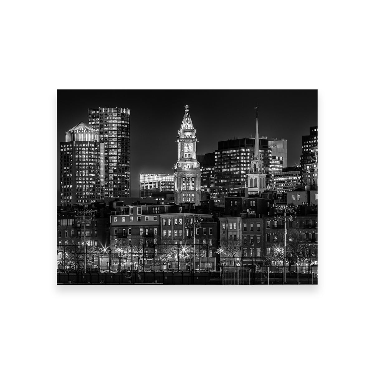 Boston At Night Wall Art