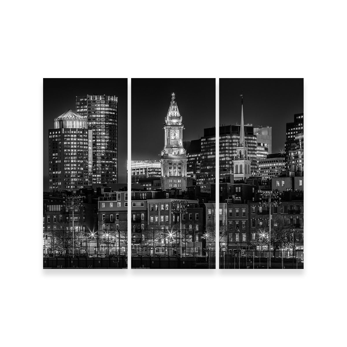 Boston At Night Wall Art