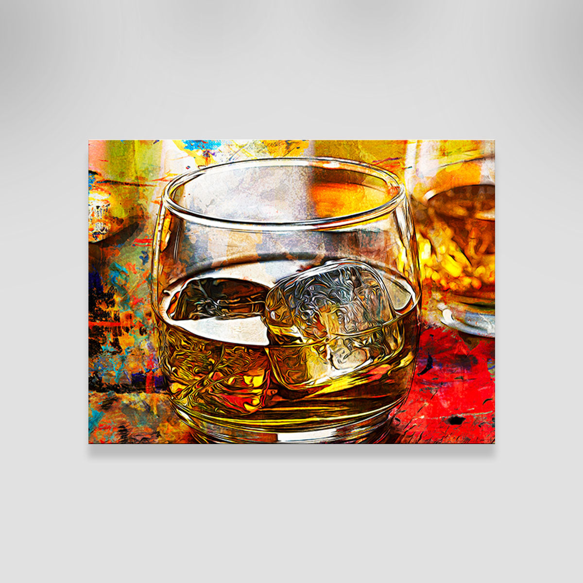Bourbon Whiskey Abstract Wall Art