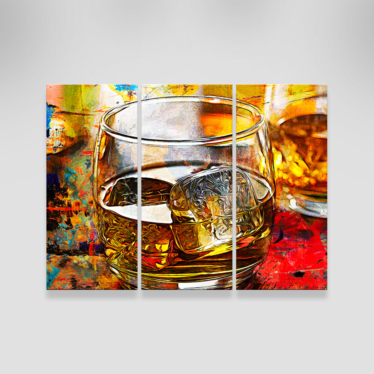 Bourbon Whiskey Abstract Wall Art