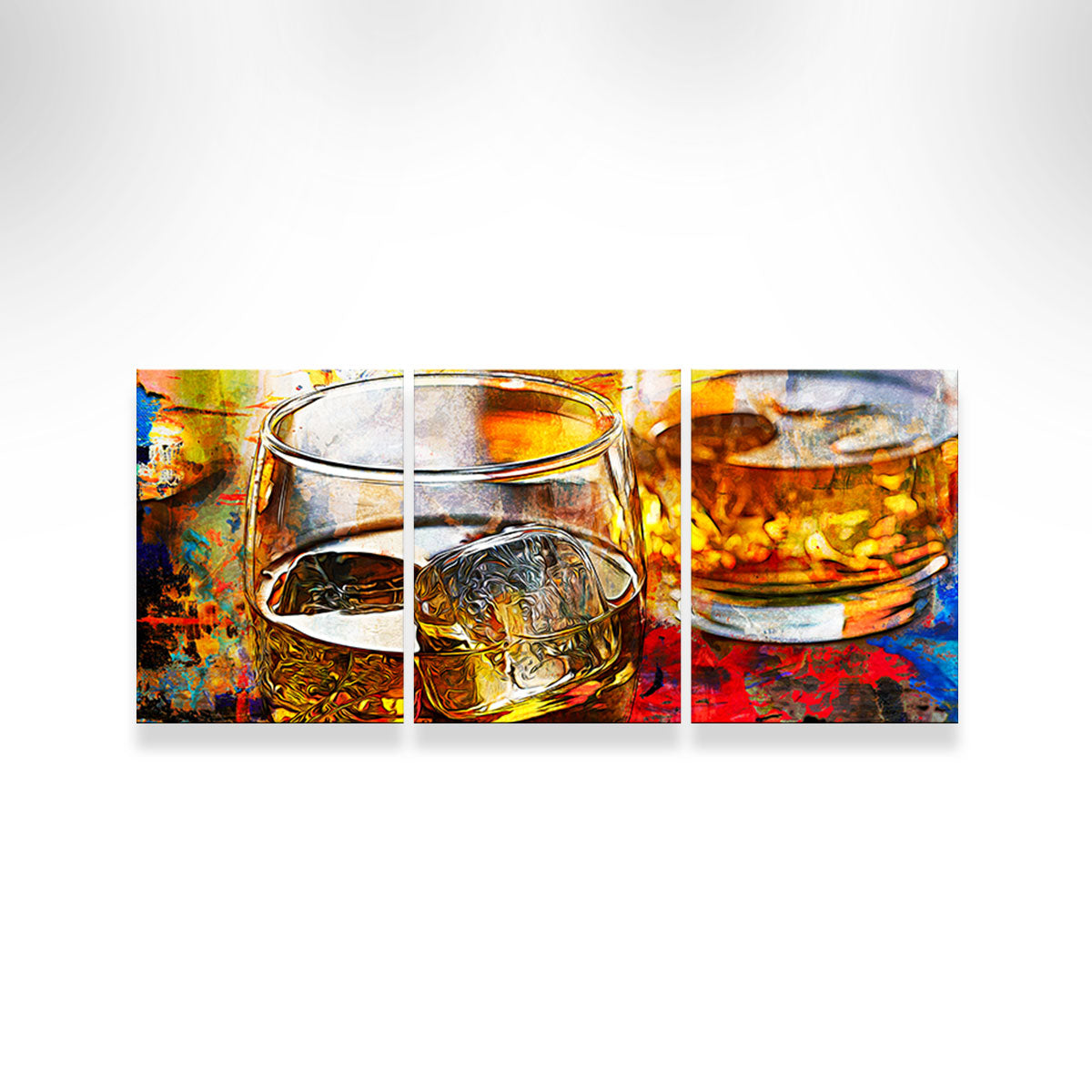 Bourbon Whiskey Abstract Wall Art
