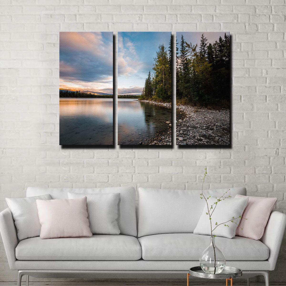 Boya Lake Sunset Wall Art