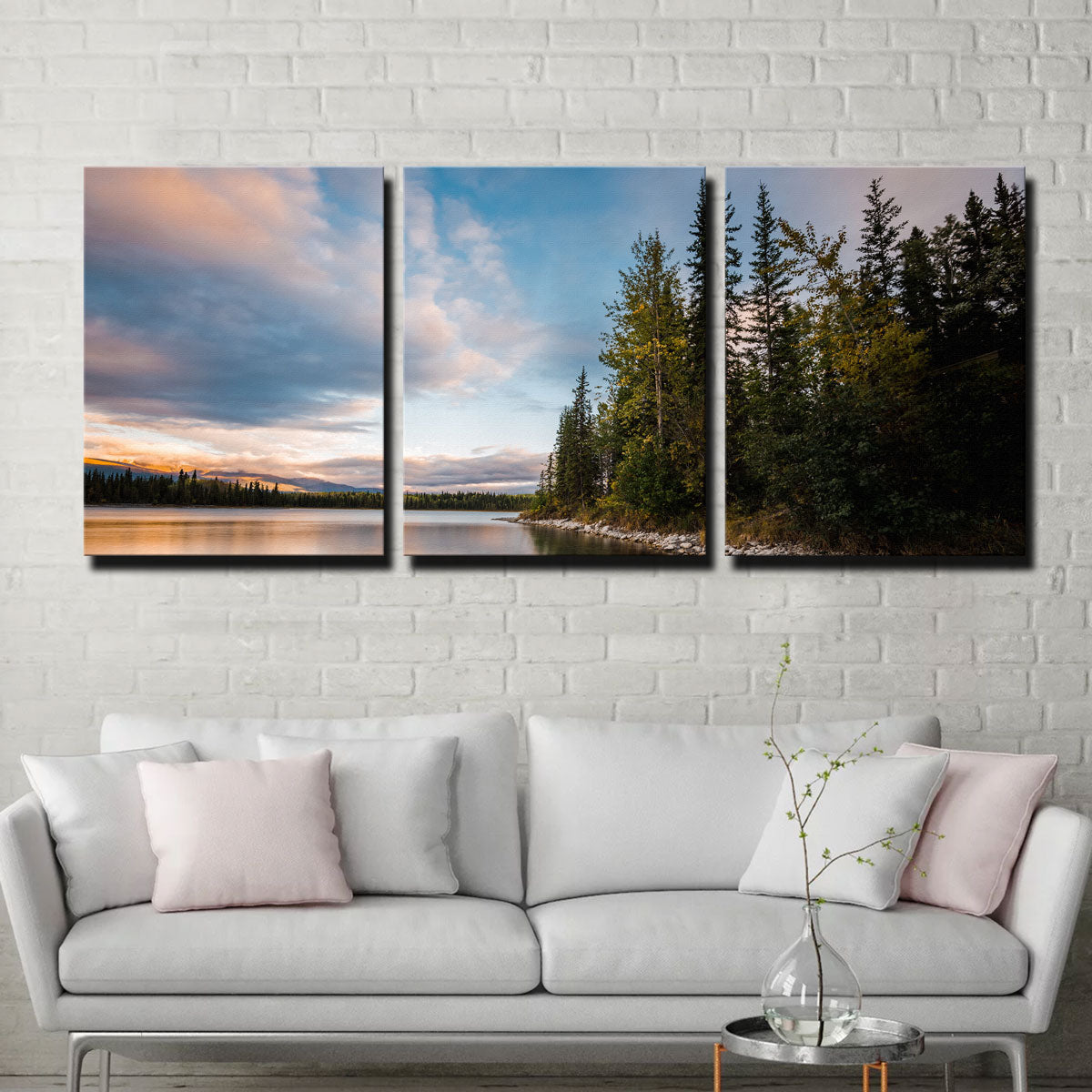 Boya Lake Sunset Wall Art