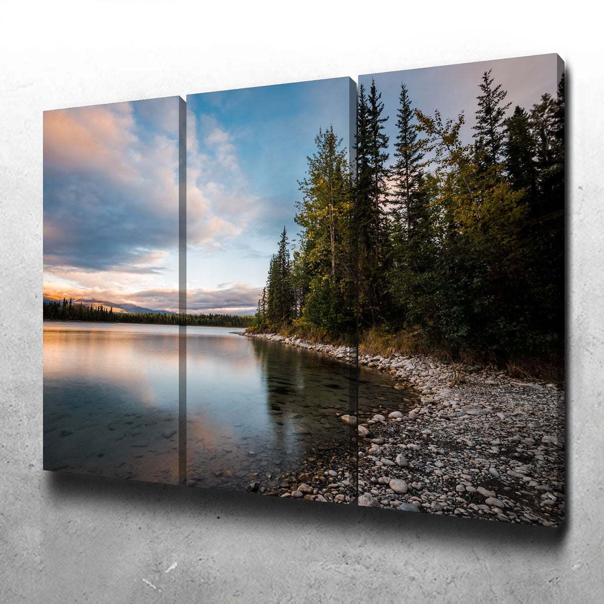 Boya Lake Sunset Wall Art