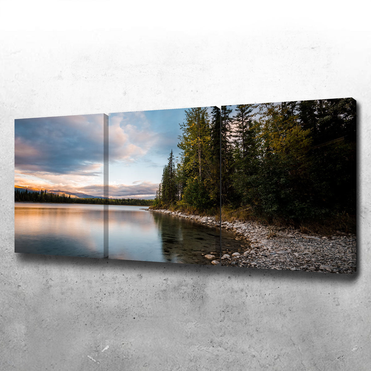 Boya Lake Sunset Wall Art