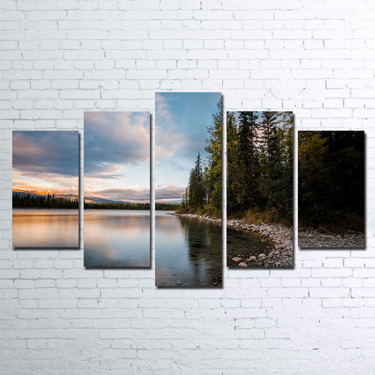 Boya Lake Sunset Wall Art