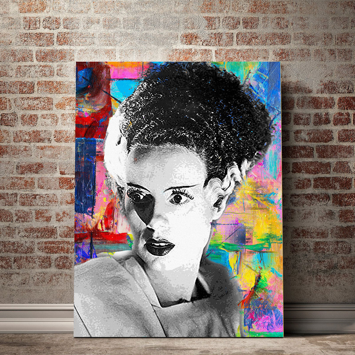 Bride of Frankenstein Canvas Wall Art