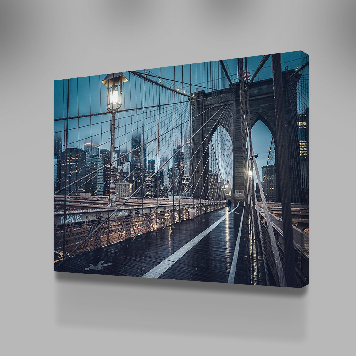 Bridge and Clouds Wall Art