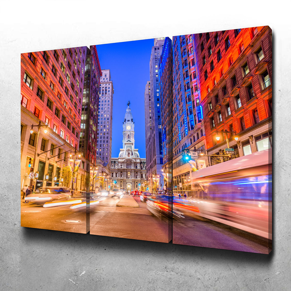 Broad Street with City Hall Wall Art