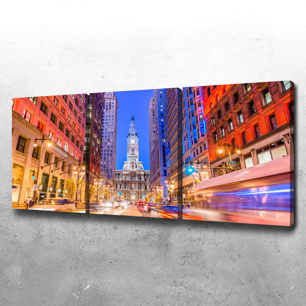 Broad Street with City Hall Wall Art