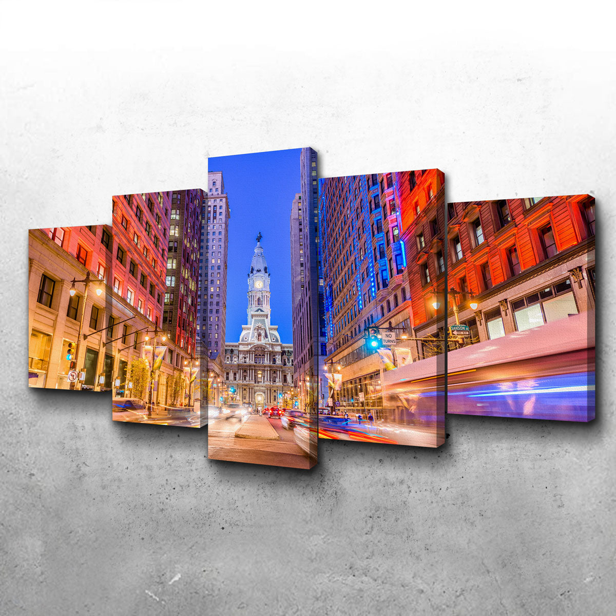 Broad Street with City Hall Wall Art
