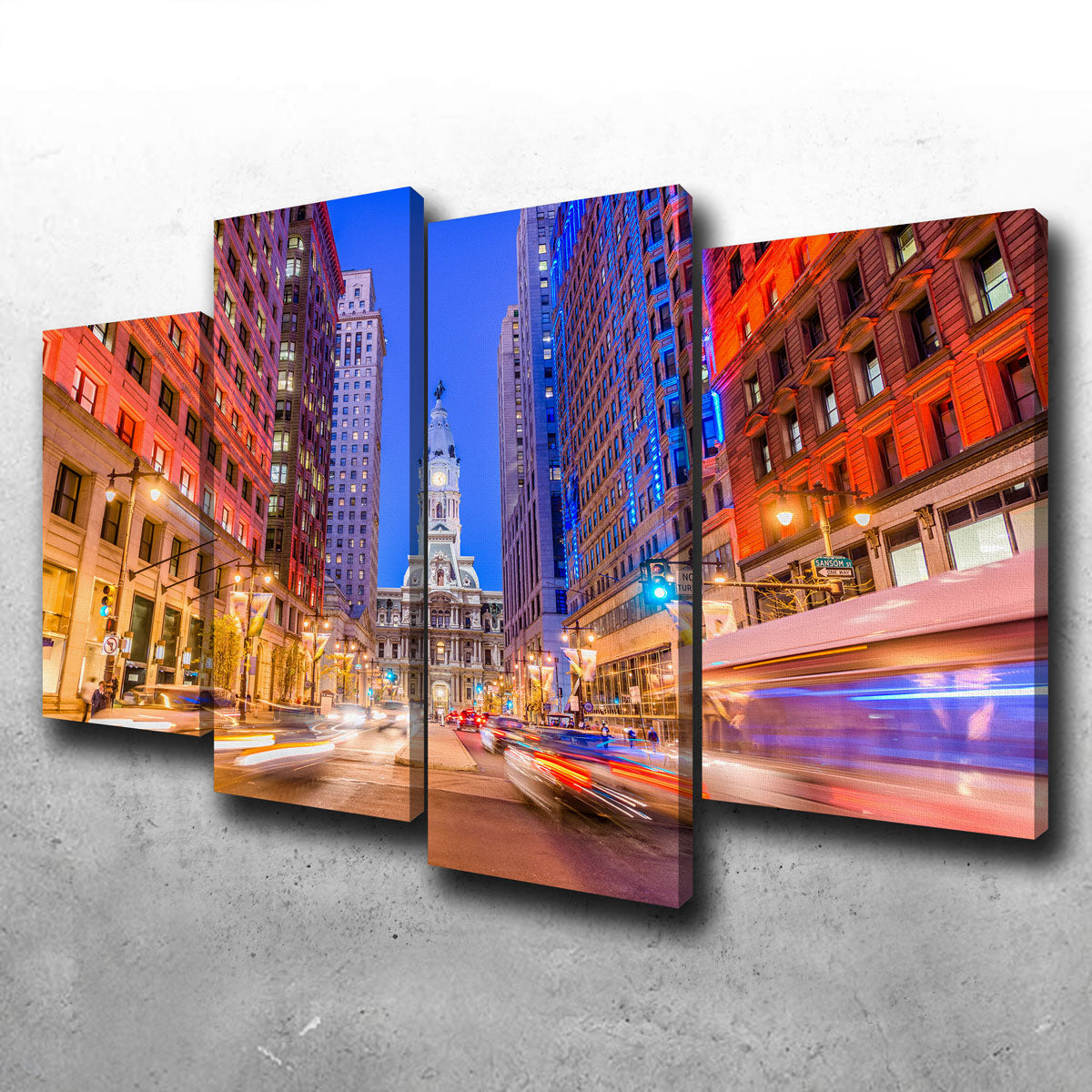 Broad Street with City Hall Wall Art