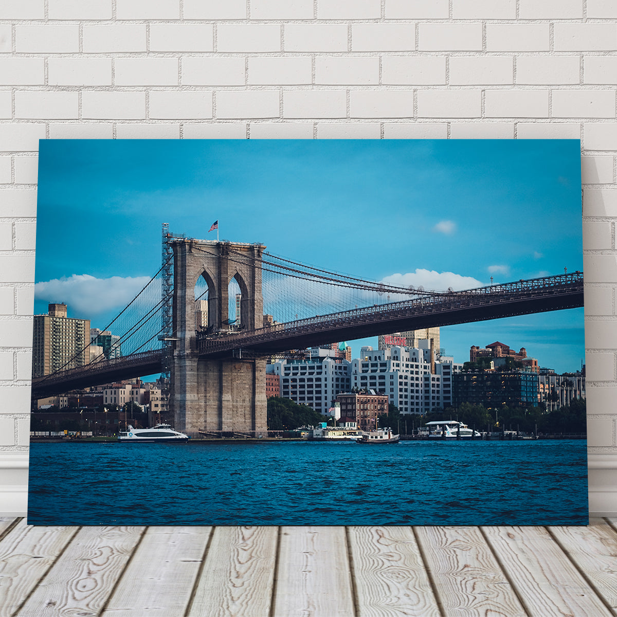 Brooklyn Bridge Blue Hour Wall Art