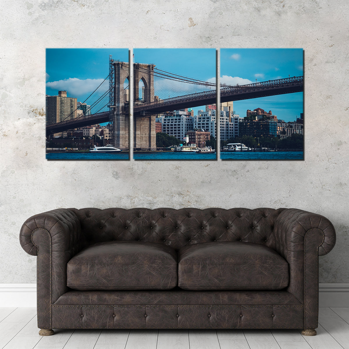 Brooklyn Bridge Blue Hour Wall Art
