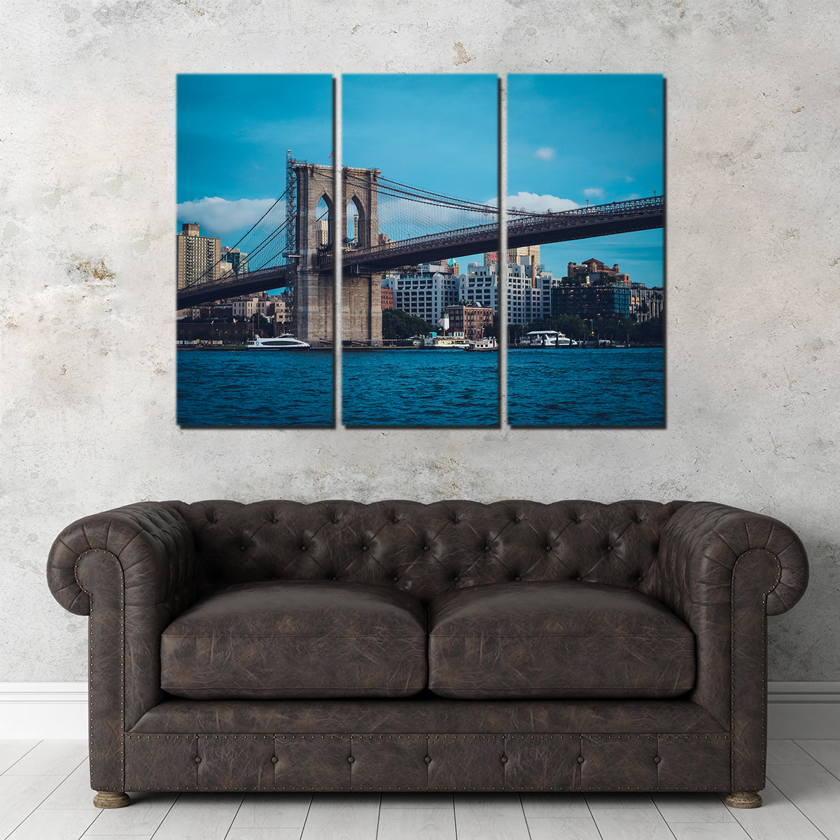 Brooklyn Bridge Blue Hour Wall Art
