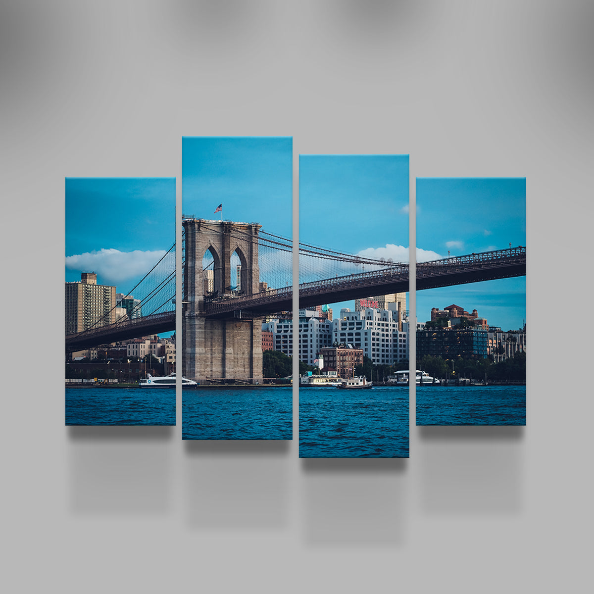 Brooklyn Bridge Blue Hour Wall Art