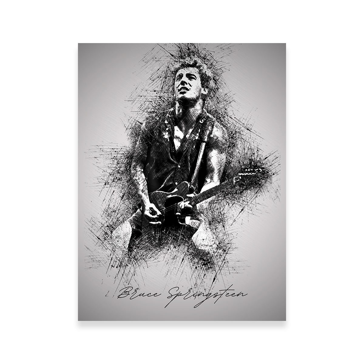 Bruce Springsteen back in the day Wall Art
