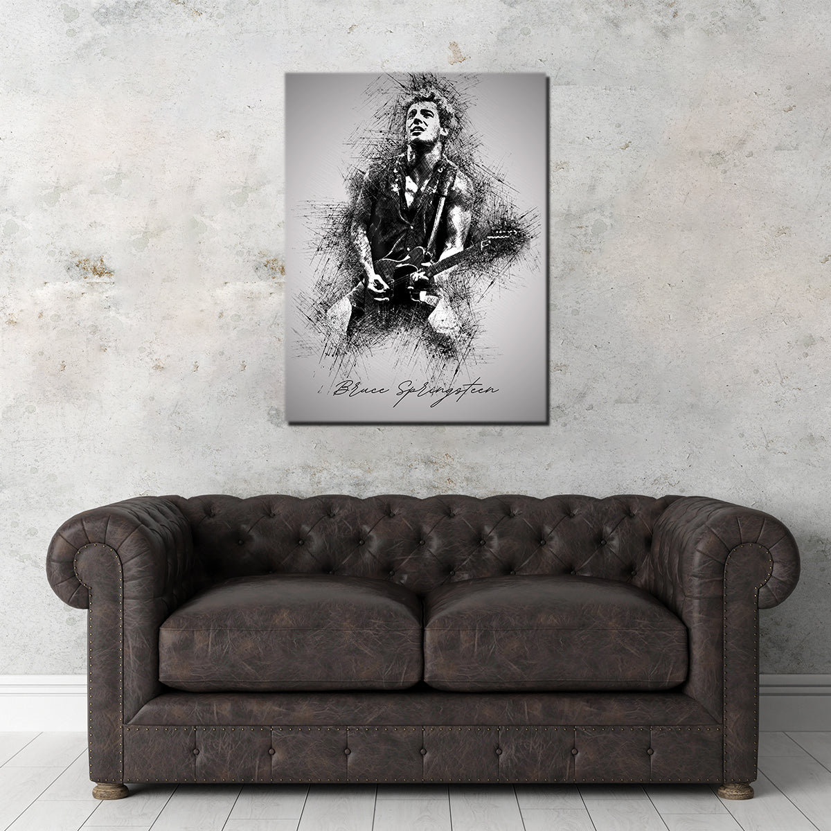 Bruce Springsteen back in the day Wall Art