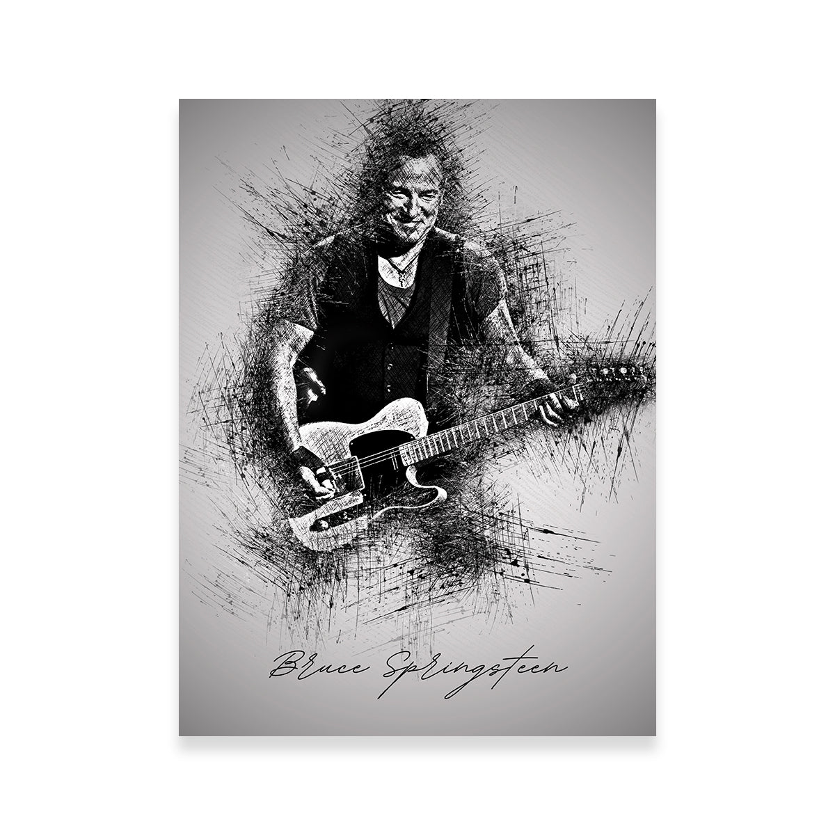 Bruce Springsteen Guitar Wall Art