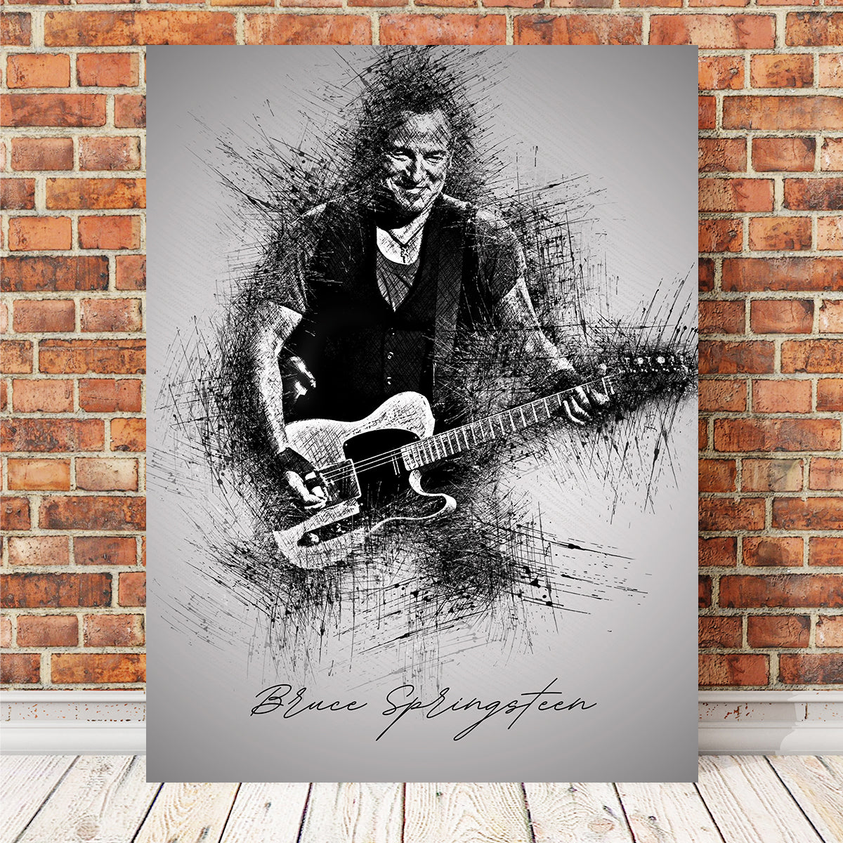 Bruce Springsteen Guitar Wall Art